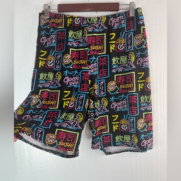 Ashley Stewart Pants - Ashley Stewart Curvy Girl 4X Sushi Graphic Print Athletic Shorts